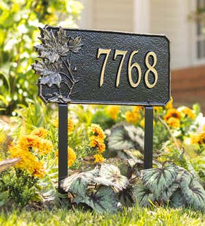 Natural Elements Cast Aluminum Address Plaques