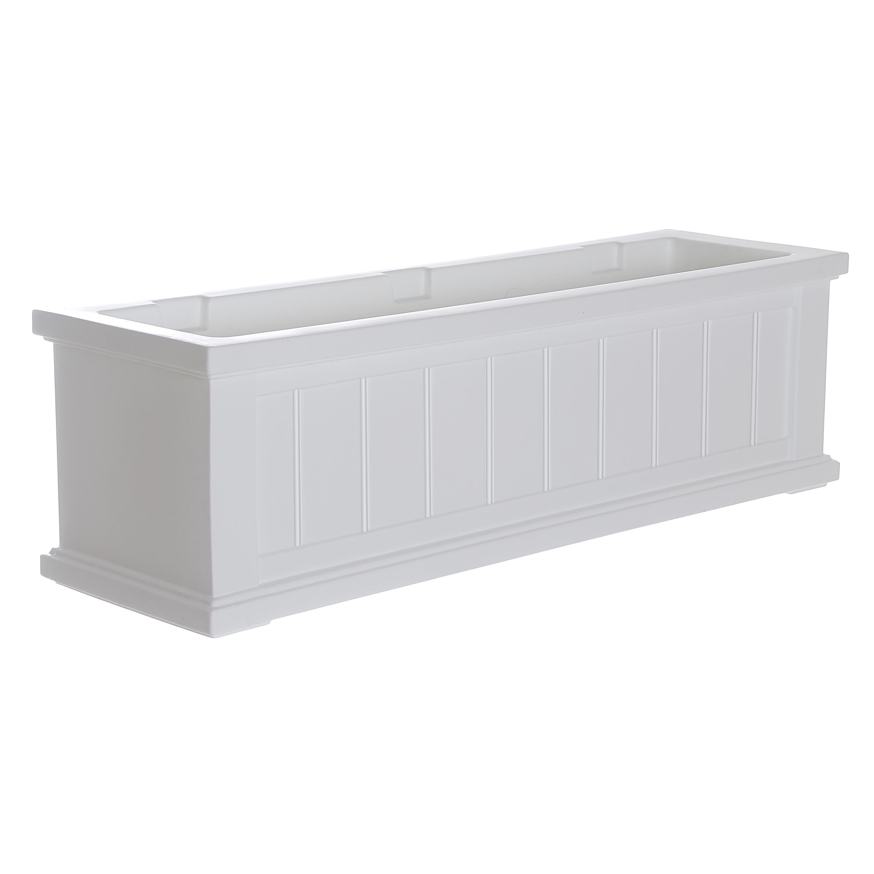 Lexington Self-Watering Window Box with Hanging Brackets, 3'L