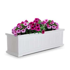 Lexington Self-Watering Window Boxes with Hanging Brackets