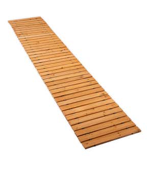8' Portable Roll-Out Straight Hardwood Pathway