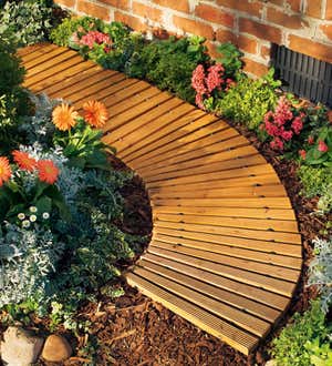 6'L Roll-Out Curved Hardwood Pathway