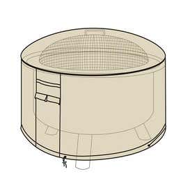 Deluxe Fire Pit Cover - Tan