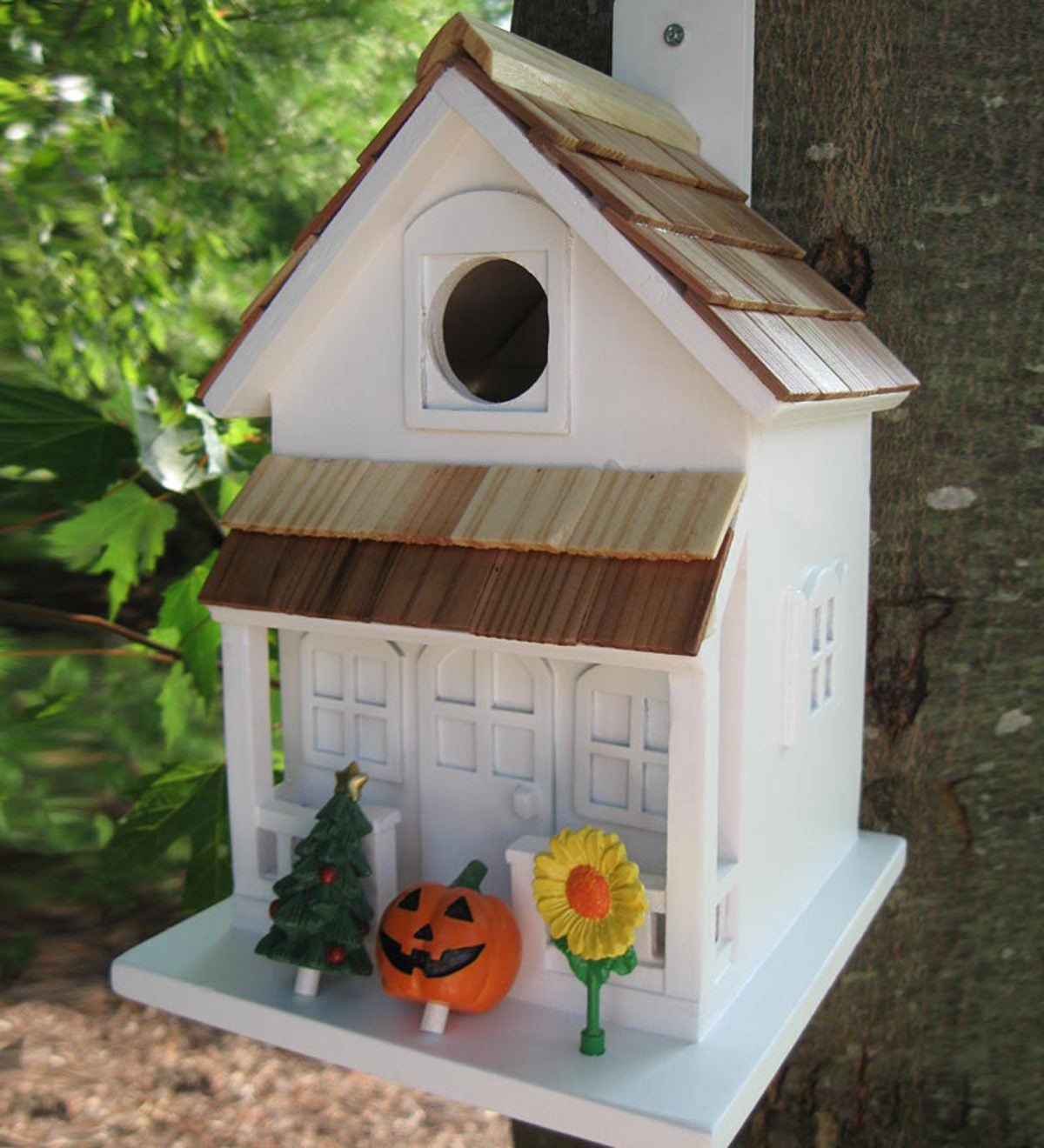 Little Season's Tweetings Birdhouse With Seasonal Decorations