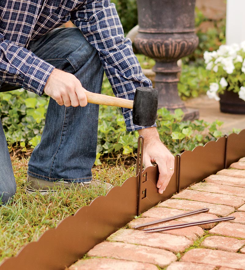 3"H Bendable Steel Garden Edging