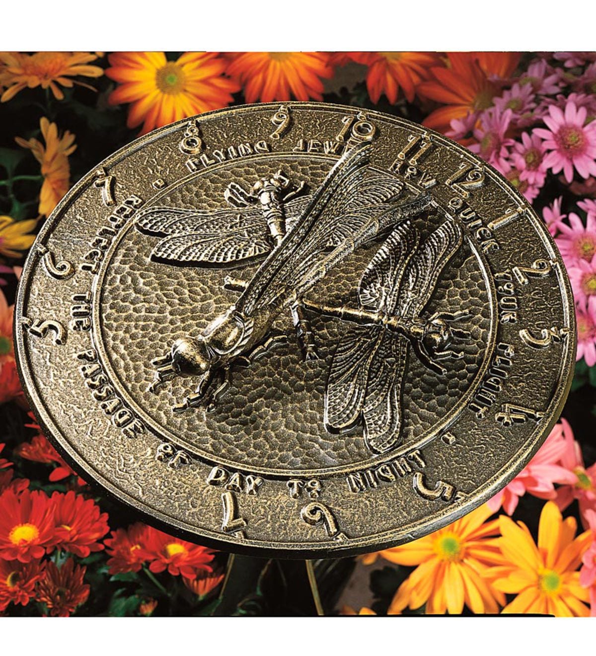 Made in America Recycled Aluminum Dragonfly Sundial