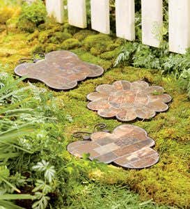 Mosaic Slate Garden Stepping Stones