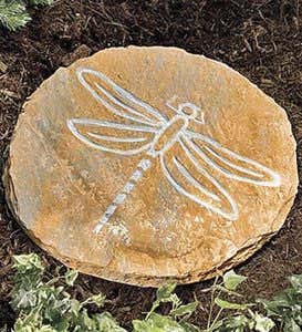 Flyers And Ferns Natural Slate Etched Stepping Stones