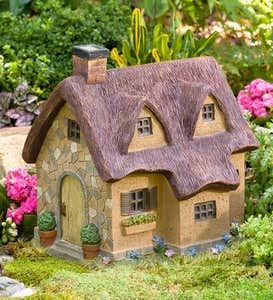 Resin Thatched Fairy Cottage
