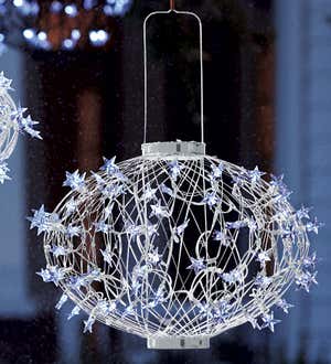 White Solar Star Lanterns