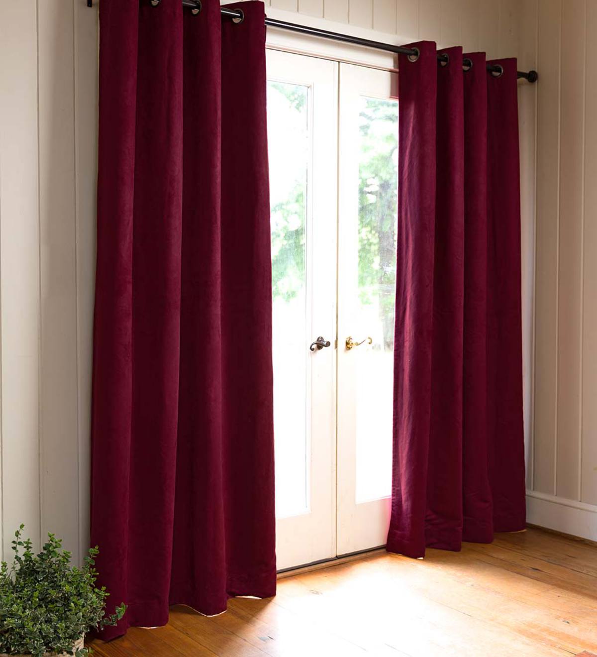 Thermaplus Sueded Blackout Curtain Panel, 54"W x 95"L