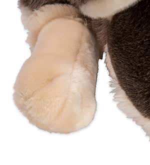 Siberian Husky Plush Cuddle Animal Body Pillow