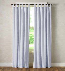 Thermalogic Insulated Ticking Stripe Tab Top Curtain Pairs