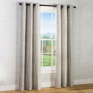 Thermalogic Insulated Ticking Stripe Grommet Top Curtain Pairs