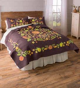 Autumn Splendor Full/Queen Quilt Set with Two Standard Shams