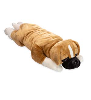 Boxer Plush Cuddle Animal Body Pillow