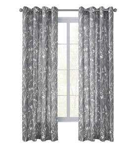 Buckingham Grommet Curtain Panel