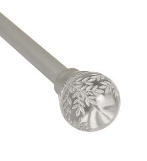 Botanical Curtain Rod Set with Gaia Finials