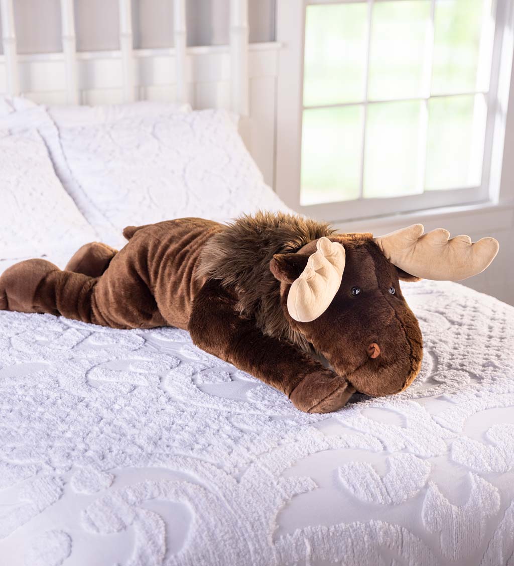 Moose Oversized Plush Cuddle Animal Body Pillow