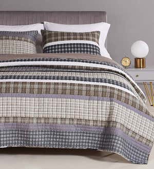 King Gold Rush Gray Quilt Set