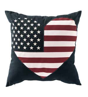 Indoor/Outdoor Patriotic Throw Pillows