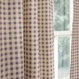Thermalogic Checkmate Insulated Rod-Pocket Cotton Curtain Pairs