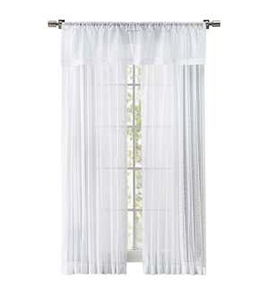 Medallion Stripe Lace Curtains