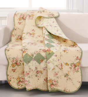Dorothy Quilted Bedding Set, 50"L x 60"W Throw