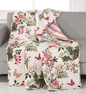 Wild Bouquet Cotton Quilted Bedding Set