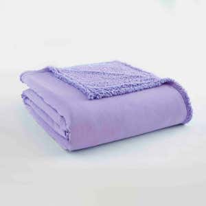 Reversible Solid Micro Flannel® Sherpa Blanket