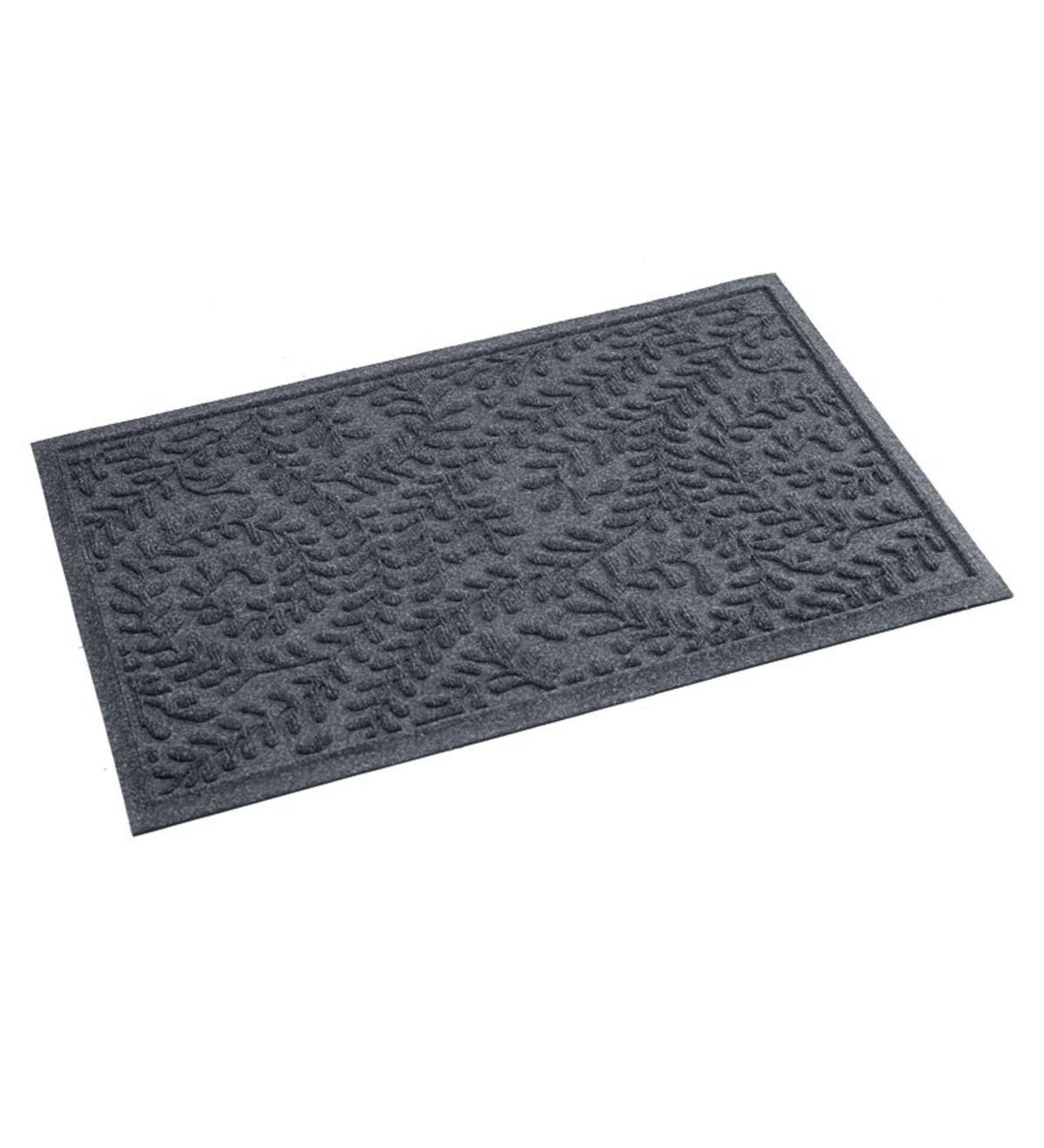 22-1/2”W x 35-1/4”L Medium Boxwood Waterhog Doormat - Blue