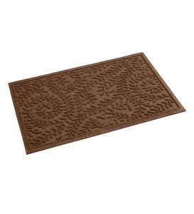 34”W x 51-1/2”L Large Boxwood Waterhog Doormat - Medium Brown