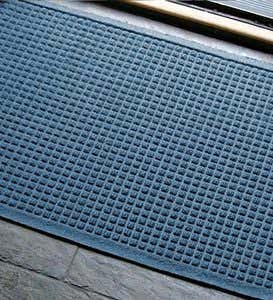 34”W x 51-1/2”L Large Squares Waterhog Doormat - Dark Gray