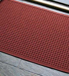 22-1/2”W x 35-1/4”L Medium Squares Waterhog Doormat - Red