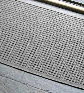 34”W x 51-1/2”L Large Squares Waterhog Doormat - Dark Gray
