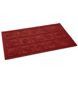 34”W x 51-1/2”L Large Nature's Walk Waterhog Doormat - Red