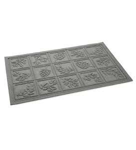 22-1/2”W x 35-1/4”L Medium Nature's Walk Waterhog Doormat - Dark Gray