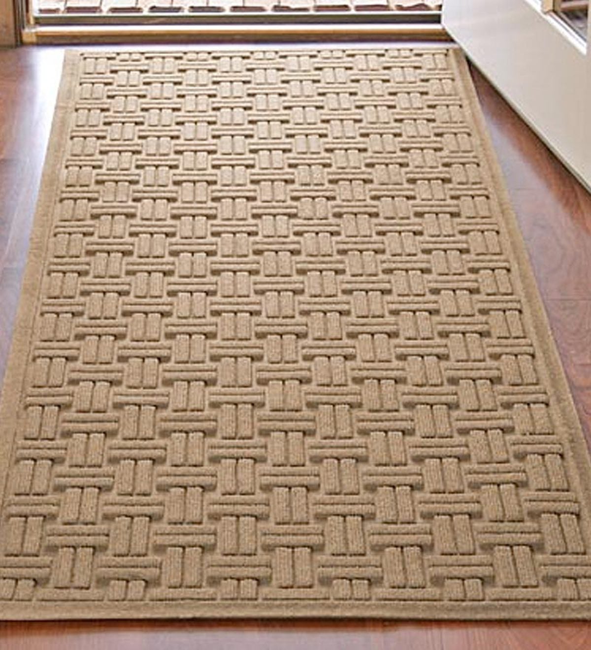 Basketweave Water Trapper Floor Mat | Bluestone | Size 2'10 | Recycled Materials