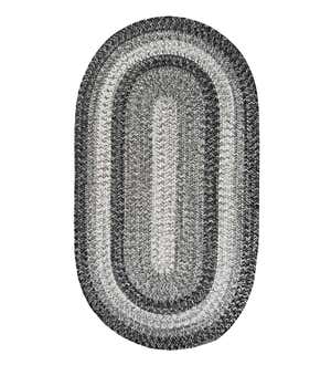 Indoor/Outdoor Oval Woodridge Braided Polypropylene Rug, 8' x 11'