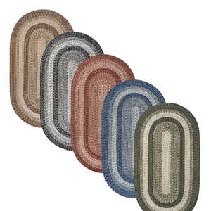 Indoor/Outdoor Oval Woodridge Braided Polypropylene Rug