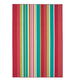 Indoor/Outdoor Dorset Stripe Textured Polyester Rug