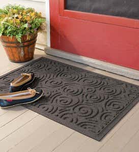 Swirls Waterhog™ Doormat - Dark Gray