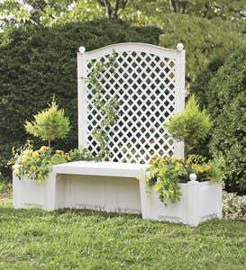 Self-Watering Bench Trellis Planter