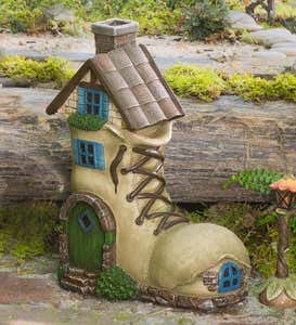 Miniature Fairy Garden Boot Home
