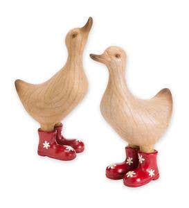 Ducks in Rain Boots Lawn Ornaments