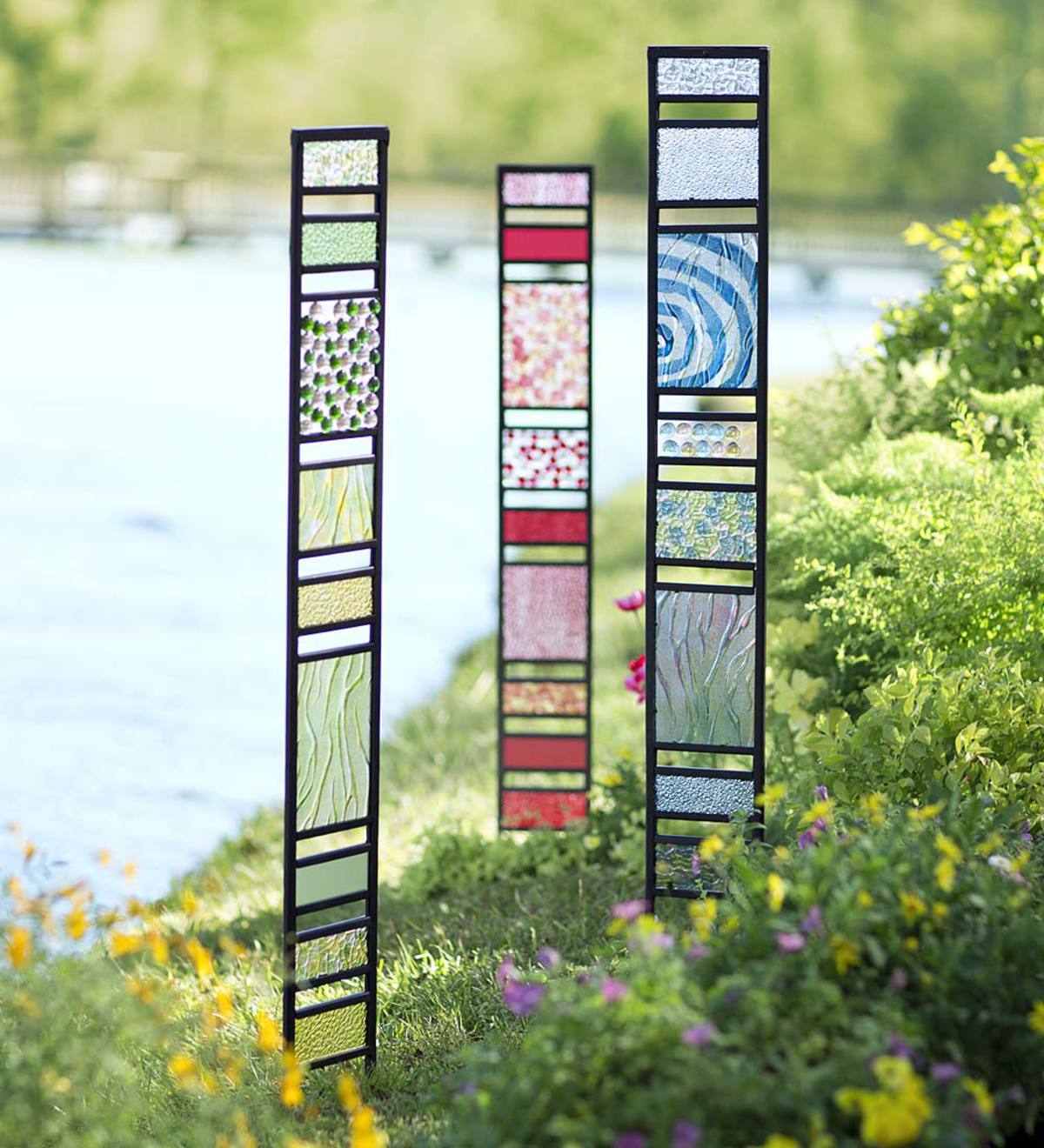 Framed Glass Garden Panels