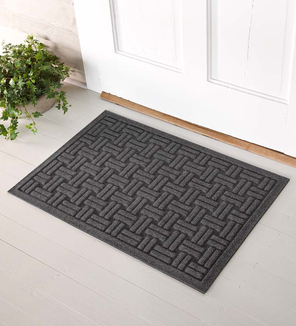 Large Basket Weave Waterhog™ Doormat, 35"x 45"
