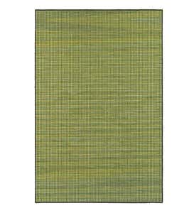Elements Textured Indoor/Outdoor Rug, 5'3”x 7'6” - Green/Tan