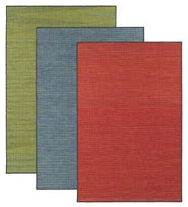 Elements Textured Indoor/Outdoor Rug, 5'3”x 7'6” - Green/Tan