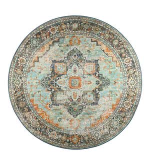 Indoor/Outdoor Graves Mill Medallion Round Rug