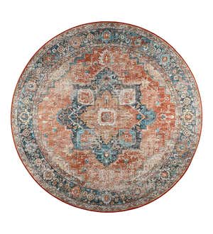 Indoor/Outdoor Graves Mill Medallion Round Rug